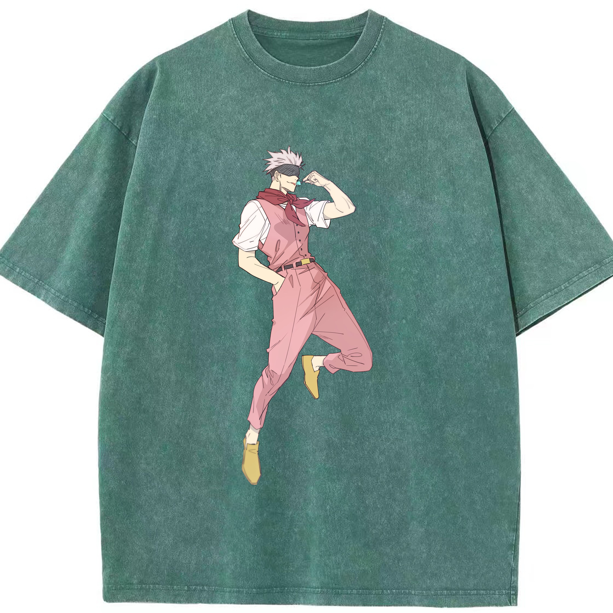 （画像用） 呪術廻戦 Jujutsu Kaisen 綿100% ヴィンテージ風 半袖Tシャツ（フロントプリント）